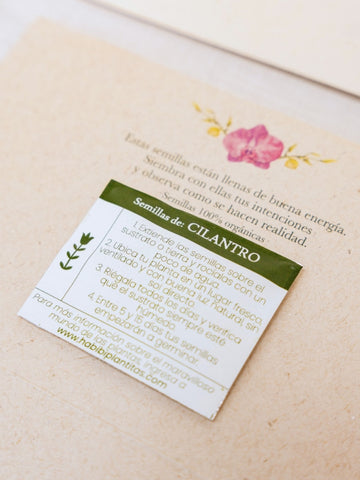 • Tarjeta Jardin de Flores con Semillas